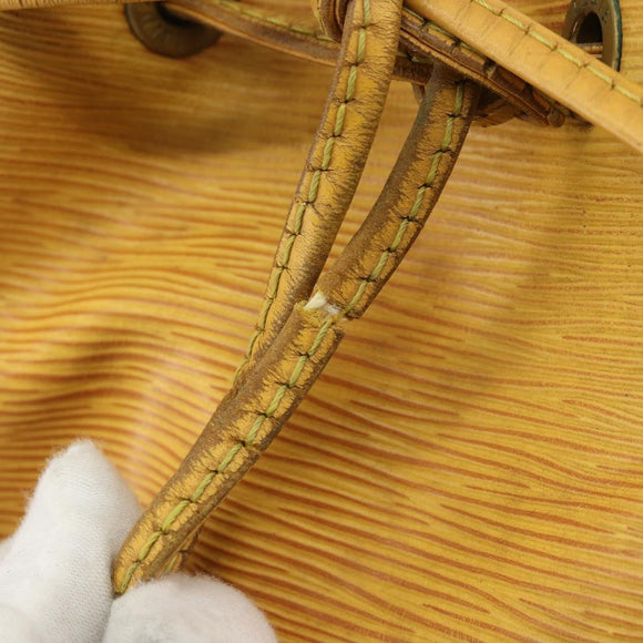 LOUIS VUITTON Epi Petit Noe Shoulder Bag Yellow M44109 LV Auth YKZ986