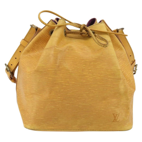 LOUIS VUITTON Epi Petit Noe Shoulder Bag Yellow M44109 LV Auth YKZ986