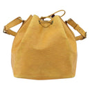 LOUIS VUITTON Epi Petit Noe Shoulder Bag Yellow M44109 LV Auth YKZ986-2