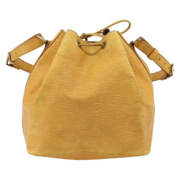 LOUIS VUITTON Epi Petit Noe Shoulder Bag Yellow M44109 LV Auth YKZ986