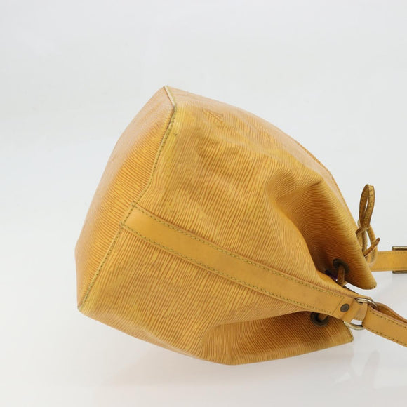 LOUIS VUITTON Epi Petit Noe Shoulder Bag Yellow M44109 LV Auth YKZ986
