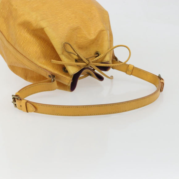 LOUIS VUITTON Epi Petit Noe Shoulder Bag Yellow M44109 LV Auth YKZ986