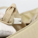 PRADA Hand Bag Nylon Beige Silver Auth YKZ988-12