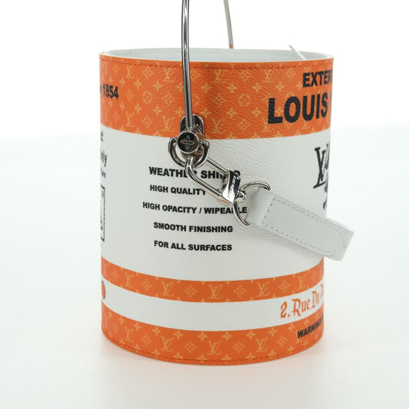 LOUIS VUITTON LV Painted Can Shoulder Bag PVC Orange M81590 Auth YKZ991SM