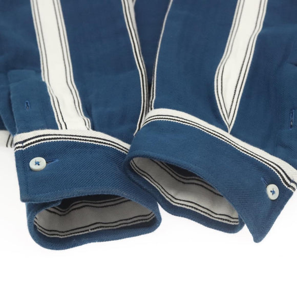 JACQUEMUS Long Sleeve Shirt Cotton Blue Auth ym006M