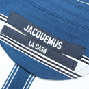 JACQUEMUS Long Sleeve Shirt Cotton Blue Auth ym006M-15