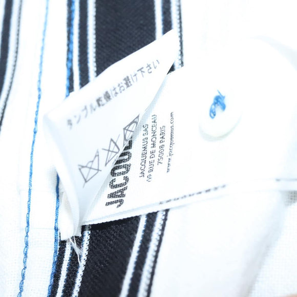 JACQUEMUS Long Sleeve Shirt Cotton Blue Auth ym006M