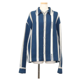 JACQUEMUS Long Sleeve Shirt Cotton Blue Auth ym006M