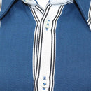 JACQUEMUS Long Sleeve Shirt Cotton Blue Auth ym006M-5