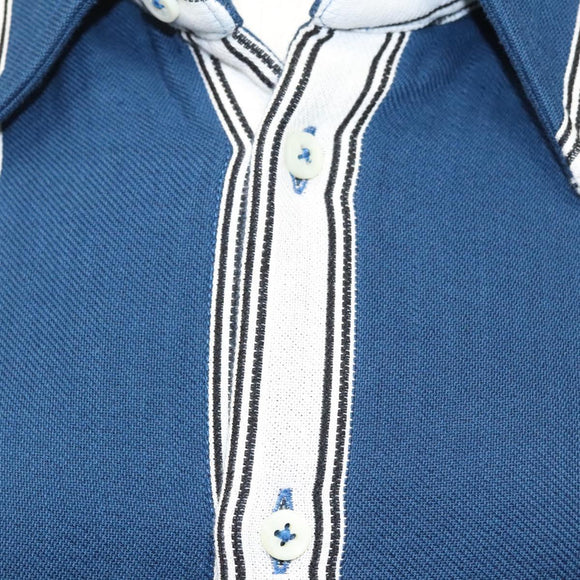 JACQUEMUS Long Sleeve Shirt Cotton Blue Auth ym006M