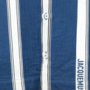 JACQUEMUS Long Sleeve Shirt Cotton Blue Auth ym006M-7