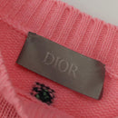 Christian Dior long Sleeve Knitted Fabrics Wool Pink Auth ym017M-7
