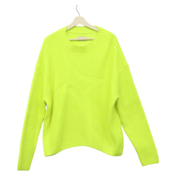 THAMES Long Sleeve Knitted Fabrics Acrylic Lime Green Auth ym018
