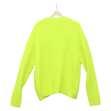 THAMES Long Sleeve Knitted Fabrics Acrylic Lime Green Auth ym018 - 0