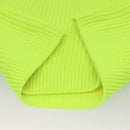 THAMES Long Sleeve Knitted Fabrics Acrylic Lime Green Auth ym018-5
