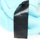 BALMAIN Long Sleeve Knitted Fabrics Wool Light Blue Auth ym021M-10