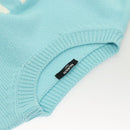 BALMAIN Long Sleeve Knitted Fabrics Wool Light Blue Auth ym021M-3