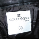 courrèges Pants Lamb Skin Black Auth ym025M-11