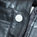 courrèges Hose Lammleder Schwarz Auth ym025M-5