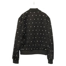 BALMAIN Bomber Jacket Rayon Black Auth ym026M-2