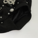 BALMAIN Bomber Jacket Rayon Black Auth ym026M-8