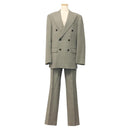 ESTNATION Double-Breasted Jasje en Broek Set Katoenen Pied-de-poule Auth ym030M-1