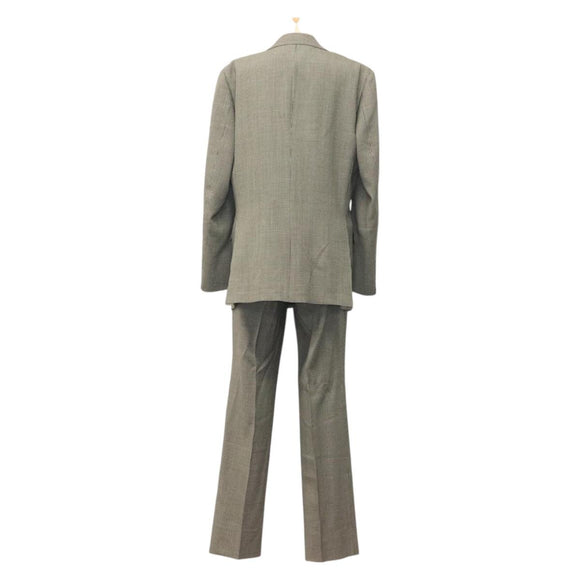 ESTNATION Double Breasted Jacket And Slacks Set Cotton Houndstooth Auth ym030M