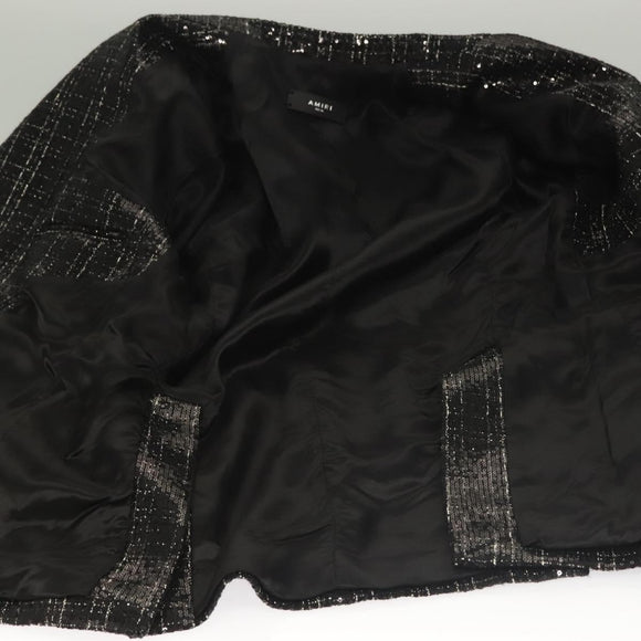 AMIRI Zweireiher Jacke und Hose Set Jacke Pailletten Schwarz Auth ym031M