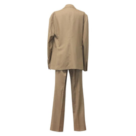 TAGLIATORE Double Breasted Jacket And Slacks Set Wool Beige Auth ym040M - 0