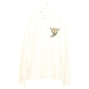 Moncler Long Sleeve Trainer Long Sleeved Cotton White Auth ym041-1