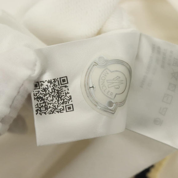 Moncler Long Sleeve Trainer Long Sleeved Cotton White Auth ym041