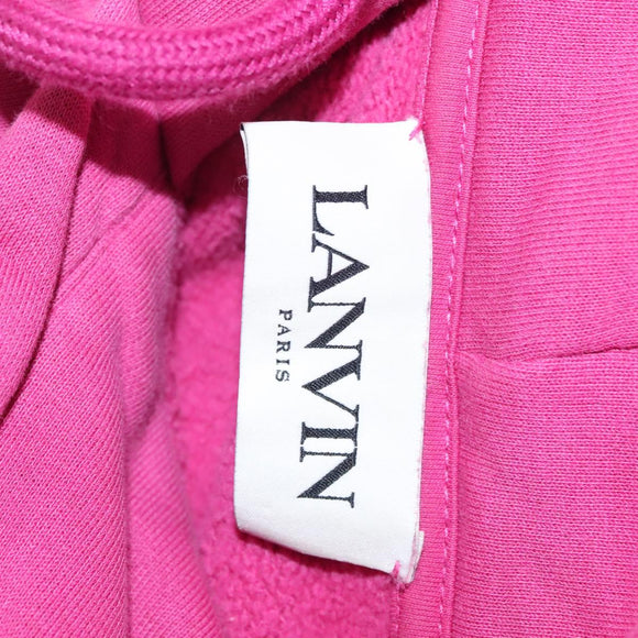 LANVIN Long Sleeve Pullover Hoodie Cotton Pink Auth ym043M