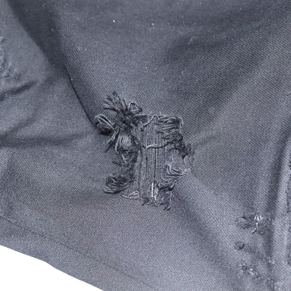 AMIRI Damaged Skinny Broek Katoen Zwart Auth ym047M