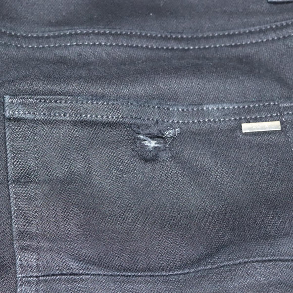 AMIRI Damaged Skinny Broek Katoen Zwart Auth ym047M