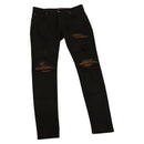 AMIRI Damaged Skinny Broek Katoen Zwart Auth ym047M-1