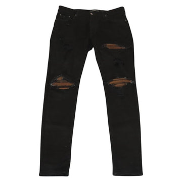 AMIRI Damaged Skinny Pants Cotton Black Auth ym047M - 0