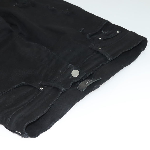AMIRI Damaged Skinny Pants Cotton Black Auth ym047M