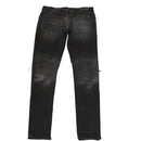 AMIRI Damaged Skinny Hose Baumwolle Schwarz Auth ym048M-3