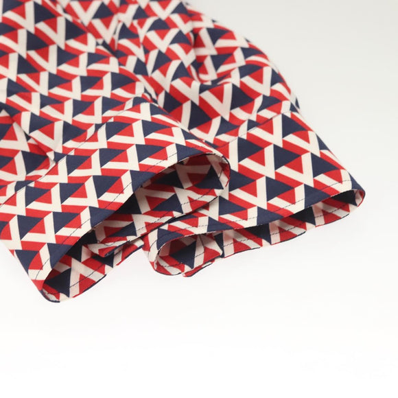 VALENTINO Long  Sleeved Silk Red Navy Auth ym053M