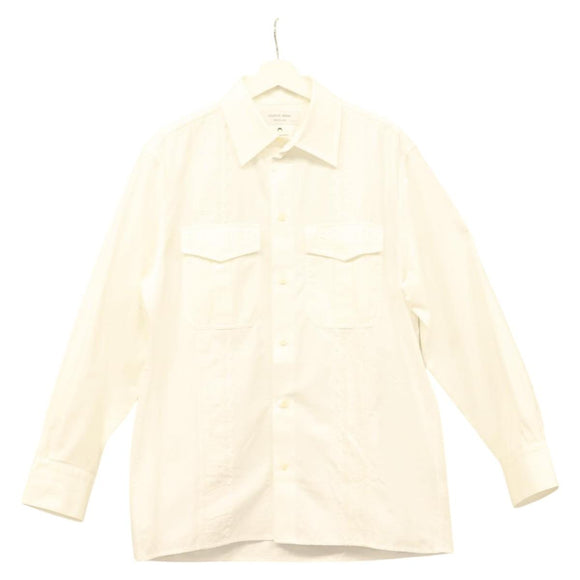 MARINE SERRE Langarmshirt Baumwolle Weiß Auth ym055M