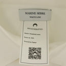 MARINE SERRE Langarmshirt Baumwolle Weiß Auth ym055M-10
