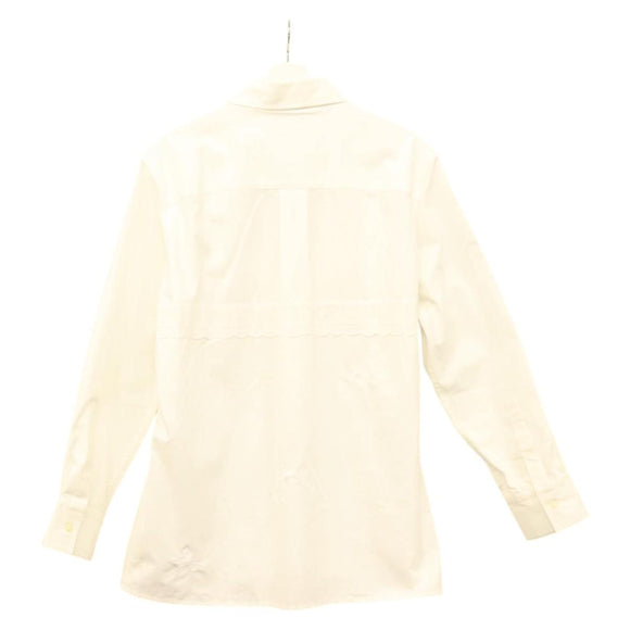 MARINE SERRE Langarmshirt Baumwolle Weiß Auth ym055M