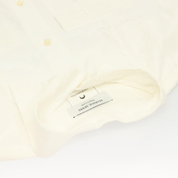 MARINE SERRE Langarmshirt Baumwolle Weiß Auth ym055M