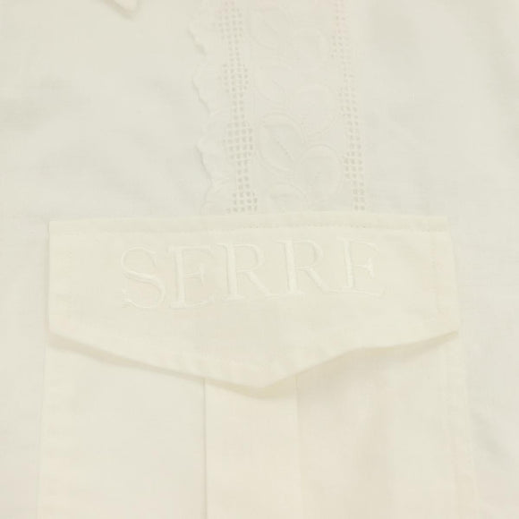 MARINE SERRE Langarmshirt Baumwolle Weiß Auth ym055M