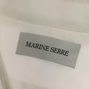 MARINE SERRE Langarmshirt Baumwolle Weiß Auth ym056M-5