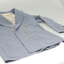 eleventy Double Breasted Jacket And Slacks Set Wool Light Blue Auth ym058M-14