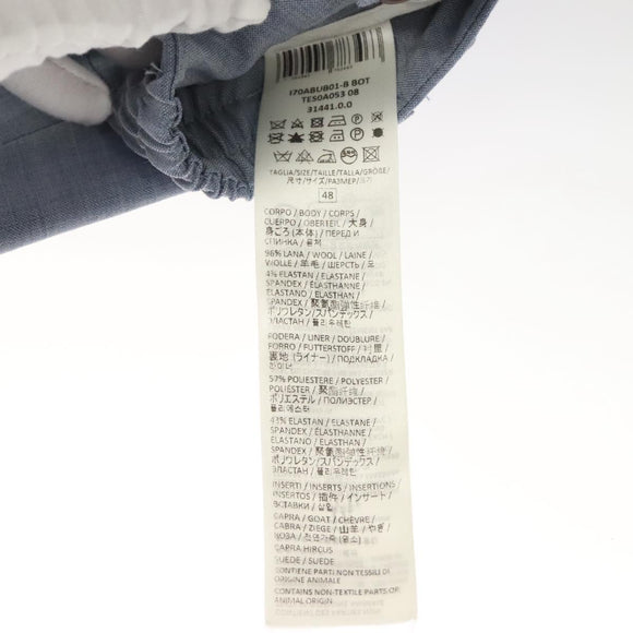 eleventy Double Breasted Jacket And Slacks Set Wool Light Blue Auth ym058M