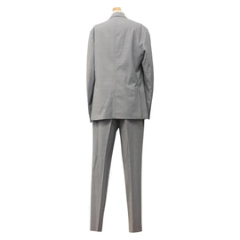 eleventy Double Breasted Jacket And Slacks Set Wool Light Blue Auth ym058M - 0
