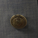 eleventy Double Breasted Jacket And Slacks Set Wool Light Blue Auth ym058M-5