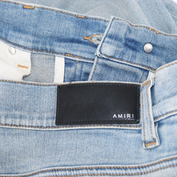 AMIRI Distressed Long Pants Denim 32 Blue Auth ym061M